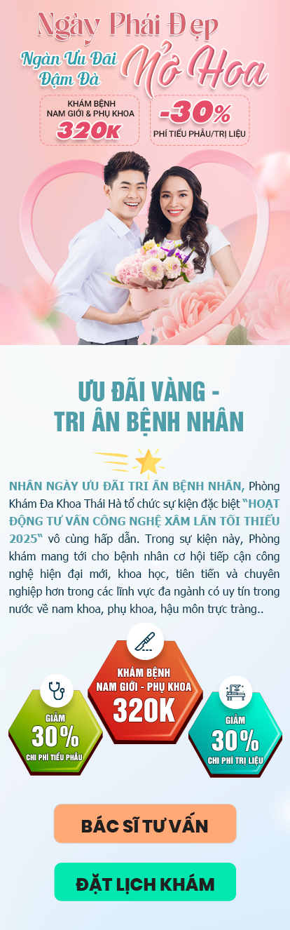 Chương trình ưu đãi gói khám nam khoa - phụ khoa Quốc Khánh 2/9